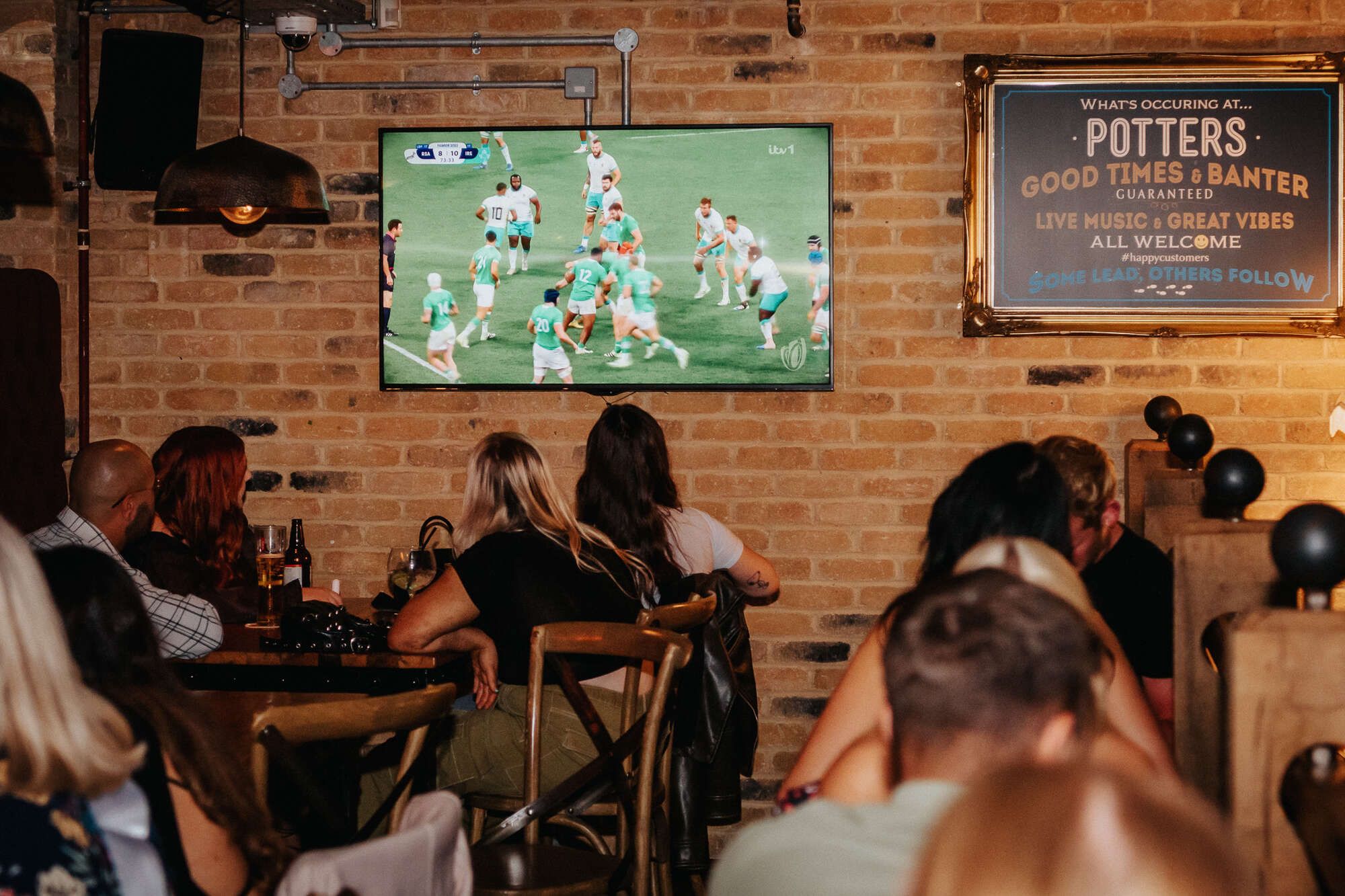 Watching Sport in the bar