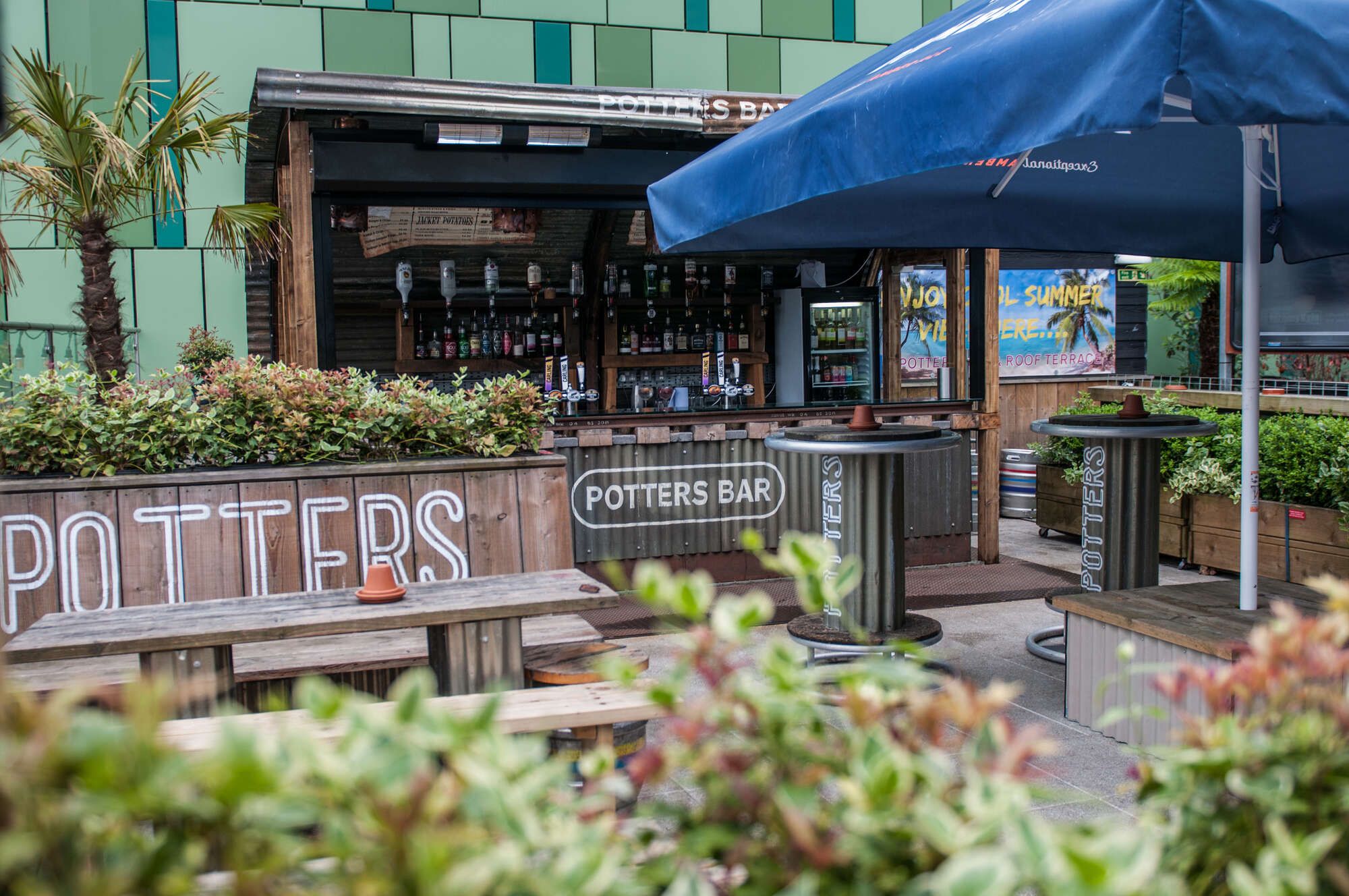 Outside bar on our Roof terrace